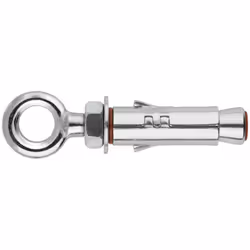 Cheville anti-rotation pour charges lourdes - Piton - Zingué M6 x 45 Ø12 - Boite de 100