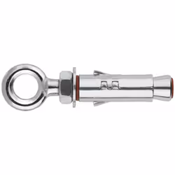 Cheville anti-rotation pour charges lourdes - Piton - Zingué M10 x 65 Ø16 - Boite de 50