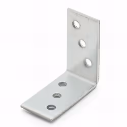 Connecteurs bois équerres Galvanisée à chaud, d'assemblage, perforée, trous même taille DIM. 80 x 80 x 80 mm. Revêtement galv ...