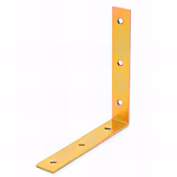 Connecteurs bois équerres Bichromatée, pour chaises, trous biseautés sur les 2 faces DIM. 40 x 40 x 15 mm. Revêtement bichrom ...