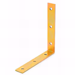 Connecteurs bois équerres Bichromatée, pour chaises, trous biseautés sur les 2 faces DIM. 100 x 100 x 20 mm. Revêtement bichr ...