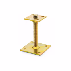 Fixation de poteaux - hauteur réglable - Bichromaté 150 x 150 x 100 x 100 - Boite de 1