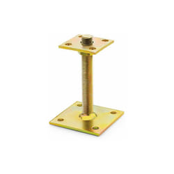 Index - Fixation de poteaux - hauteur réglable - Bichromaté 70 x 70 x 100 x 100 - Boite de 1