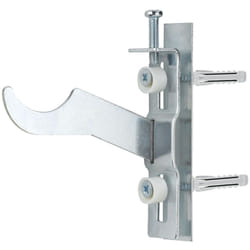Index - Support ferroli incliné pour radiateurs aluminium - Zingué 100mm - Boite de 50