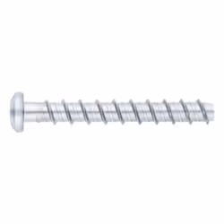 Vis a béton avec recouvrement zingué - Homologué ETE Opt.1 - Tête bombée Ø8 x 80 - Boite de 25