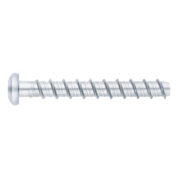 Index - Vis a béton avec recouvrement zingué - Homologué ete Opt.1 - Tête bombée Ø8 x 80 - Boite de 25