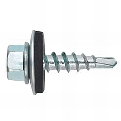 Index - 250 vis autoperceuses, tête hexagonale 8 de 4,8 x 28 mm zingué spécial bac acier - AFZN144828