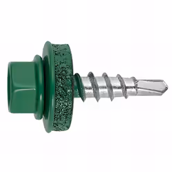 Vis autoperceuses acier-bois. Empreinte : SW8. Dimensions : 4,8 x 19 mm. Revêtement : Zingué RAL 6005. Utilisation sur : bois ...