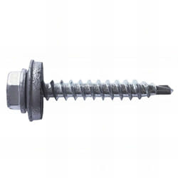 Index - 250 vis autoperceuses, tête hexagonale 8 gris aluminium 4,8 x 19 mm zingué spécial bac acier - AFGR144819