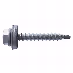Vis autoperceuses acier-bois. Empreinte : SW8. Dimensions : 4,8 x 28 mm. Revêtement : Zingué RAL 9006. Utilisation sur : bois ...