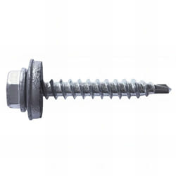Index - 250 vis autoperceuses, tête hexagonale 8 gris aluminium 4,8 x 28 mm zingué spécial bac acier - AFGR144828