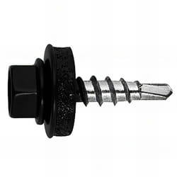 Index - 250 vis autoperceuses, tête hexagonale 8 noir 4,8 x 19 mm zingué spécial bac acier - AFNE144819