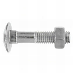 Index - 100 vis métrique SQ8, tête ronde collet carré et écrou hexagonal M8 x 70 mm DIN603-934 zingué - D603908070