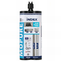 Index - Cartouche de scellement chimique 600 ml charges lourdes Expoxy pur ate Option 1 - MOPURE600