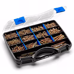 Description générale Mallette professionnelle multi-produits comprenant un total de 2008 pièces pour le vissage du bois. Ce c ...