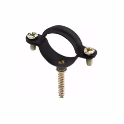 Collier noir pour gaz M6 avec vis à bois - Plastique 22 (M6) - Boite de 50