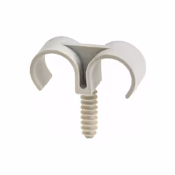 Clip pour fixation de tuyau INDEXring Double - Nylon Ø20 - Boite de 100