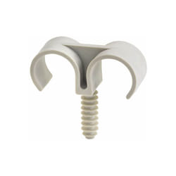 Index - Clip pour fixation de tuyau ring Double - Nylon Ø20 - Boite de 100