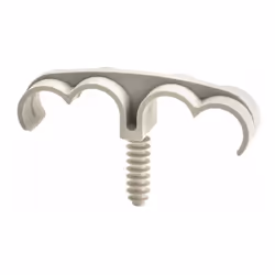 Boite de 50 - Clip pour fixation de tuyau INDEXring Quadruple - Nylon 20 mm