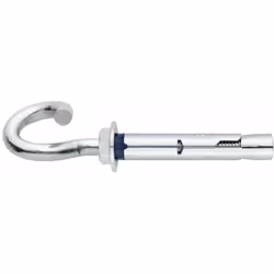 Cheville anti-rotation pour charges moyennes - Crochet spiral M8 x 115 Ø10 - Boite de 25