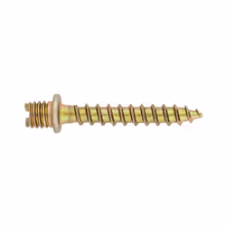 Boite de 100 - Vis à bois collier de serrage et agrafe rainurée - Bichromaté M6 x 30