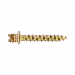 Boite de 100 - Vis à bois collier de serrage et agrafe rainurée - Bichromaté M6 x 40