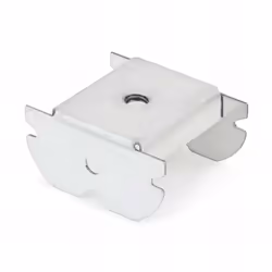 Description générale Boîte de 100 cavaliers pivot droits pour suspente en acier galvanisé M6, adaptés pour une installation s ...