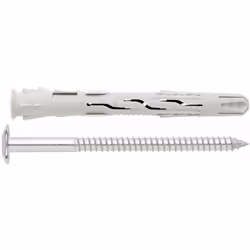 Boite de 50 - Cheville nylon universelle à haut rendement - Tête Truss inviolable - Zinguée - Homologuée ATE 10 x 100 Ø10 mm