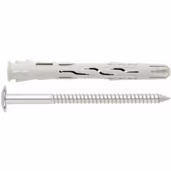 Boite de 50 - Cheville nylon universelle à haut rendement - Tête Truss inviolable - Zinguée - Homologuée ATE 10 x 120 Ø10 mm