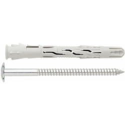 Index - Boite de 50 - Cheville nylon universelle à haut rendement - Tête Truss inviolable - Zinguée - Homologuée ate 10 x 120 Ø10 mm