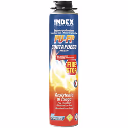 Mousse de polyuréthane résistante au feu - Application avec pistolet 750 ml - Boite de 12