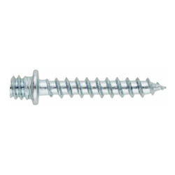 Index - Boite de 100 - Vis à bois collier de serrage et agrafe rainurée - Zinguée M7 x 40