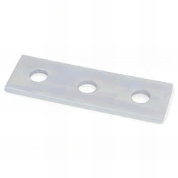 Index - 25 plaques d'union équerre trut, zinguées - 40 x 138 x 5 mm