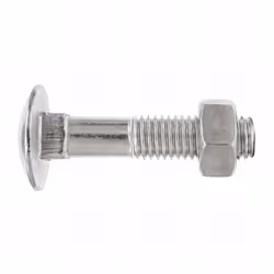 500 vis tête ronde collet carrées et écrou hexagonal, zingué - M5 x 16 mm Recommandé pour : Assemblage tôles, vis platine, pr ...