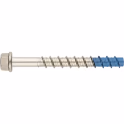 Vis a béton tête hexagonale - Pointe Bi-métal - Inox A4 Ø8 x 70 - Boite de 50