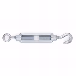 Tendeur crochet/ceil DIN-1480, zingué - 7/8" Matériaux utilisés : Câble, chaîne, corde. Caractéristiques : Accessoires pour c ...