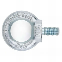 Index - 50 anneaux de levage 30 mm mâle DIN-580, zingué