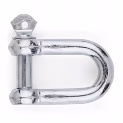 Anse droite, zingué - 50 mm Matériaux utilisés : Câble, chaîne, corde. Caractéristiques : Accessoires pour câble et chaîne Zi ...