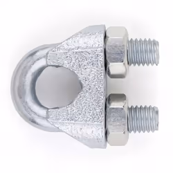 100 serre-cables DIN-741, zingué - D. 8 mm Matériaux utilisés : Câble, chaîne, corde Caractéristiques : Serre-câble selon DIN ...