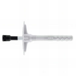Index - 200 chevilles de fixation de panneaux isolants 10 x 70 mm (d. 10 mm) avec clou métallique