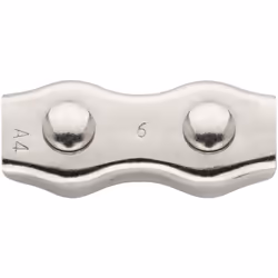 Serre-câble plat double - Inox A4 Ø4 - Boite de 30