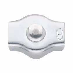 Serre-câble plat simple - Zingué Ø4 - Boite de 100