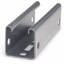 Rail solaire perforé INDEXTRUT - Atlantis C4-M acier 41 x 41 x 1,5 - L.2500mm - Boite de 6
