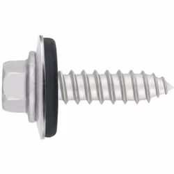 Boite de 500 - Vis autotaraudeuse Atlantis C4-M + rondelle vulcanisée EPDM-acier - Inox A2 6,25 x 25 P-16 - Boite de 500