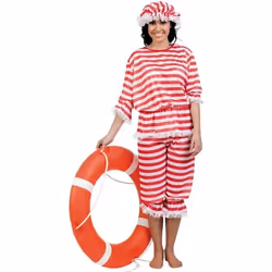 Déguisement de baigneur femme - Widmann - Rouge - Polyester - Intérieur