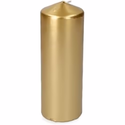 Bougie Doré Argenté Ø 7 x 20 cm 1 Unités