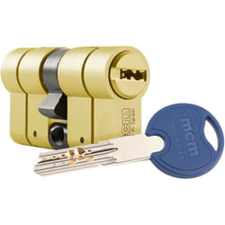 MCM - Cylindre scx+ de haute sécurité anti-effraction, anti-bumping et anti-picking. 30-40 laiton et double embrayage. scx+de:30-40