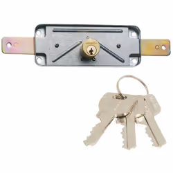 Serrure En Applique Pour Portes Métalliques Avec Double Cylindre Avec 3 Clés. 1511Av Mcm Serrure En Applique Pour Portes Méta ...