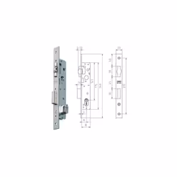 La serrure à mortaiser en métal MCM 1551-2118 Inox est idéale pour les portes intérieures. Sa conception ovale de 26x26 mm ga ...