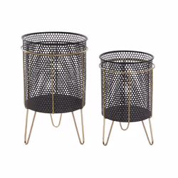 Fijalo Meti_MC202650, Métal, Noir, 360 mm, 360 mm, 580 mm